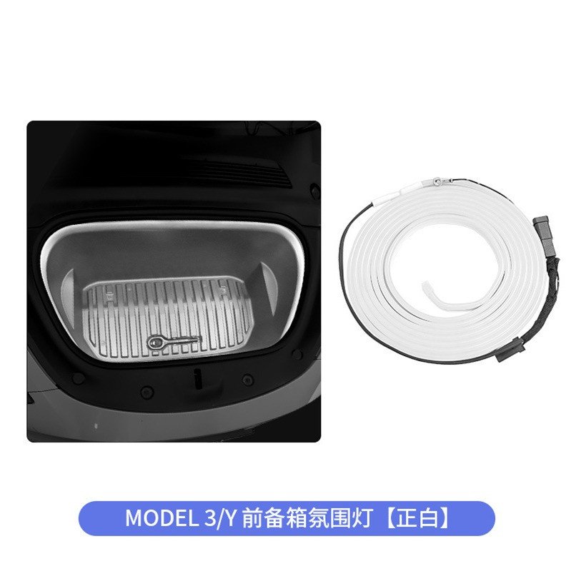 Model 3/Y front compartment Ambient light - magnetic white light